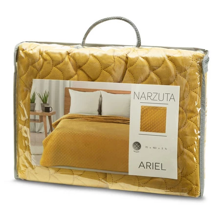 NARZUTA ARIEL 70 X 160 CM MUSZTARDOWY