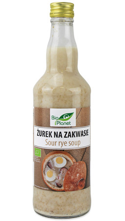 BIO PLANET ŻUREK NA ZAKWASIE NIEPASTERYZOWANY BIO 500 ml