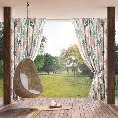 Zasłona gotowa Garden 8 na Taśmie 155 x 200 cm, Beżowy
