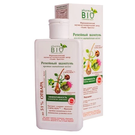 Bio Pharma Laboratory Bio Szampon przeciw wypadaniu włosów z wyciągiem z Łopianu PB 200ml