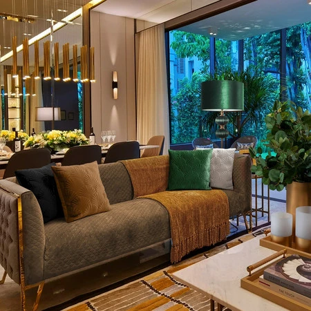 POSZEWKA RIA2 45 X 45 CM CIEMNOZIELONY