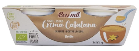 EcoMil Deser roślinny crema catalana bezglutenowe BIO 2 x 125 g