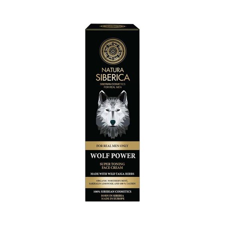 Tonizujący krem do twarzy - SIŁA WILKA - dla prawdziwych mężczyzn - Natura Siberica MEN 50ml
