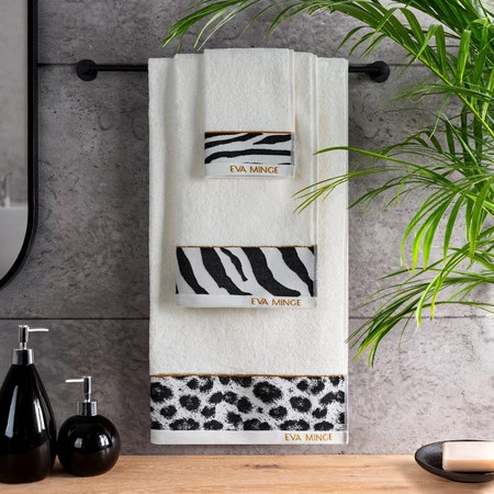 Ręcznik Eva 22 70 x 140 cm, Kremowy