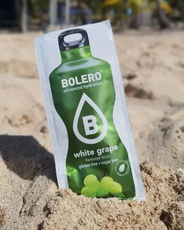 Zestaw Bolero White Grape (Białe Winogorno) ze stewią 12 szt. x 9 g napój w proszku bez cukru