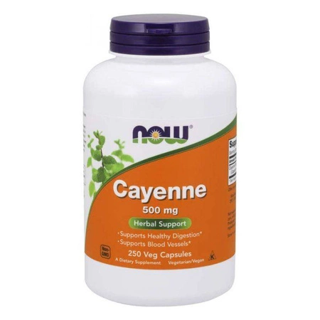 Cayenne - Pieprz kajeński 500 mg (250 kaps.)