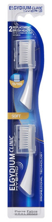 OTC ELGYDIUM HYBRID CLINIC KOŃCÓWKI 2szt. SOFT DO SZCZOTECZKI SONICZNEJ