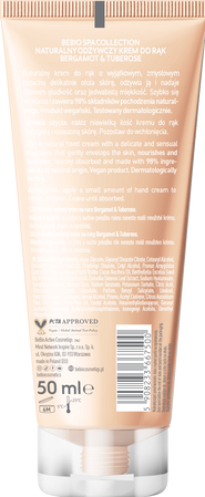 beBIO Spa Collection Odżywczy krem do rąk Bergamot & Tuberose 50ml