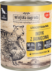 WIEJSKA ZAGRODA Indyk z Jagnięciną bez zbóż 800g