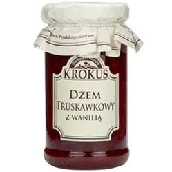 Krokus DŻEM TRUSKAWKOWY Z WANILIĄ O OBNIŻONEJ ZAWARTOŚCI CUKRU BEZGLUTENOWY 235 g