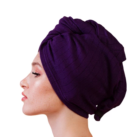 Anwen Dry It Up turban do włosów Fioletowy