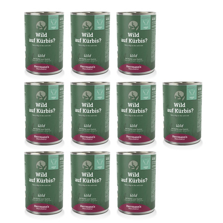 Zestaw 10x HERRMANN'S Selection Light Dog Wild - dziczyzna z dynią (400g)