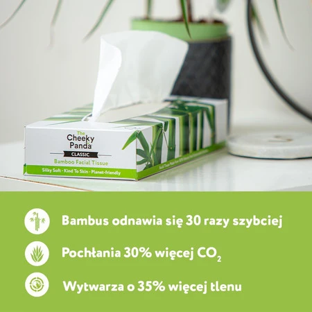 Cheeky Panda, Chusteczki kosmetyczne uniwersalne, 80 szt