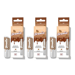 Zestaw: 3x 4Organic Naturalny regenerujący balsam do ust Tiramisu 5g