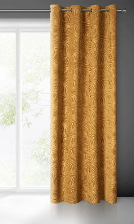 ZASŁONA GOTOWA LIVIA 140 X 250 CM ZŁOCISTY