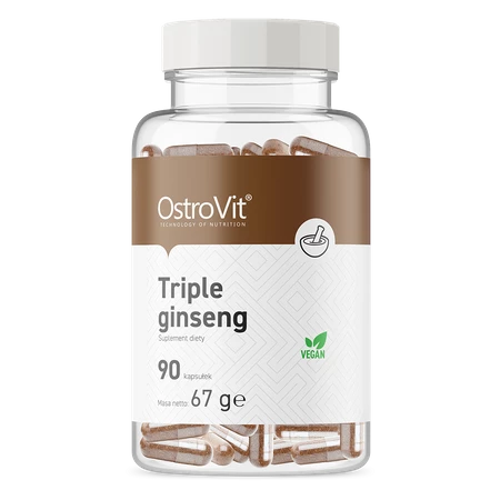 OSTROVIT Triple Ginseng VEGE (90 kaps.)