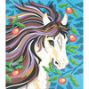 Janod Zestaw kreatywny Malowanie po numerach Konie 7+