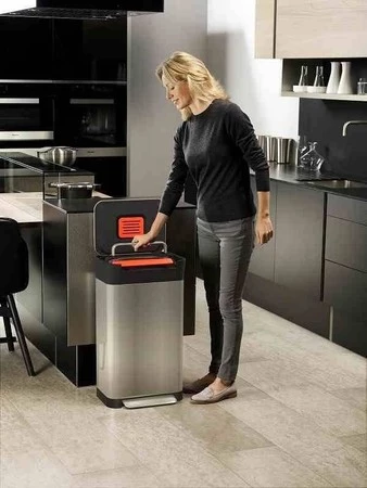 JJ - Kosz na śmieci 30l Titan, stalowy