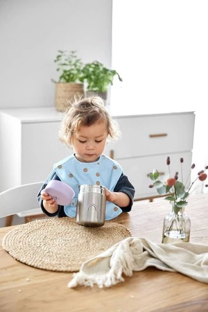 Lassig Zestaw śliniaków wodoodpornych 6m+ Happy Rascals Smile sky blue