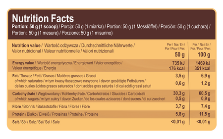 7Nutrition Instant OATS 1kg smak Chocolate with Nuts