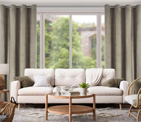 ZASŁONA GOTOWA MELANIE 140 X 250 CM BRĄZOWY