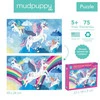 Mudpuppy Puzzle soczewkowe z ruchomym obrazkiem 3D Magiczne jednorożce 75 elementów 5+