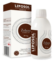 Liposol Liposomalne Żelazo 20mg - 250 ml, smak Coli