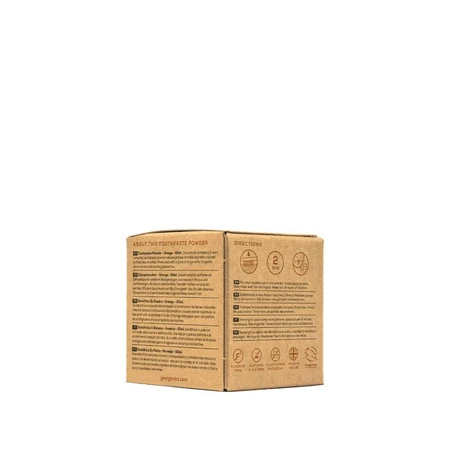 Georganics, Mineralny proszek do mycia zębów z naturalnym składem, do codziennej pielęgnacji, smak pomarańczowy, 60 ml
