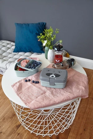 Lassig Zestaw śniadaniowy na lunch Lunchbox + Tritanowa butelka - bidon 460 ml About Friends Szop