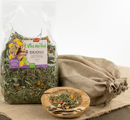 VITAPOL Vita Herbal Duo Snack Łąka ziołowa dla królika 500g