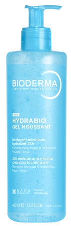 Bioderma Hydrabio gel moussant żel oczyszczajacy do mycia twarzy 400 ml