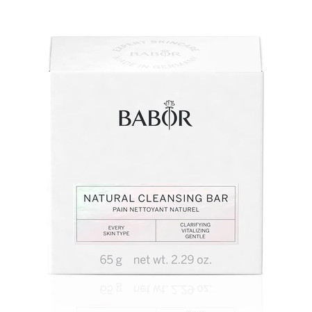Natural Cleansing Bar kostka do oczyszczania twarzy z mydelniczką 65g