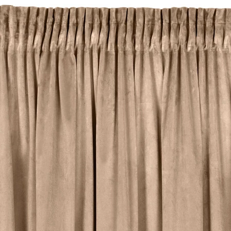 ZASŁONA GOTOWA MELANIE NA TAŚMIE 140 X 270 CM CIEMNOBEŻOWY