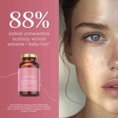 MyBestBeauty suplement na poprawę kondycji włosów, skóry i paznokci 90 kaps.
