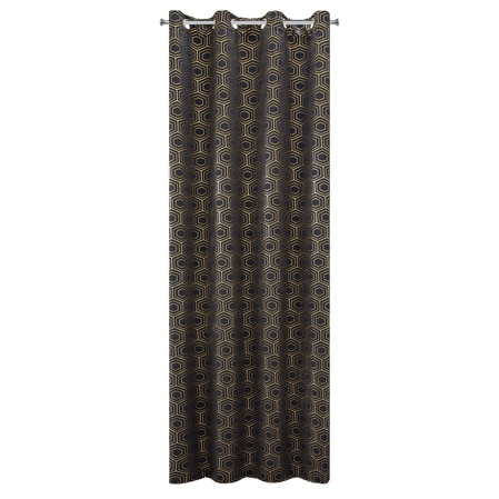 ZASŁONA GOTOWA KAJA 135 X 250 CM CZARNY