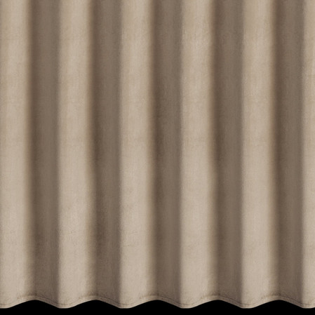 ZASŁONA GOTOWA MELANIE NA TAŚMIE 140 X 270 CM CIEMNOBEŻOWY