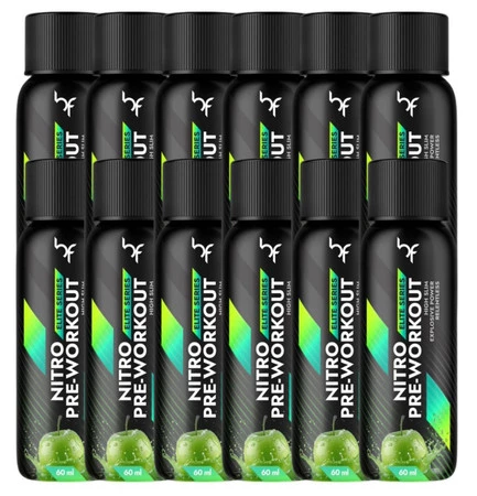 BodyFuse Nitro Shot 60 ml jabłko zestaw 12 x 60 ml