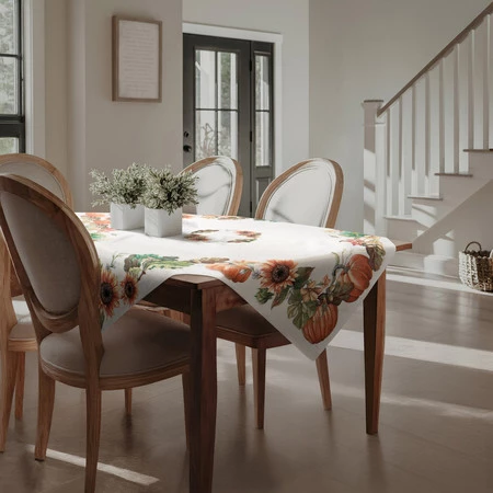 Obrus gobelinowy szerokość: 100 cm, długość: 100 cm, kolor: naturalny