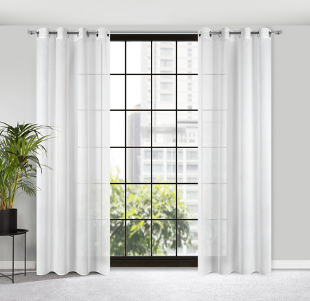 FIRANA GOTOWA MARGO 140 X 250 CM BIAŁY