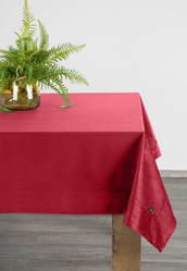 OBRUS VELVET 145 X 180 CM BORDOWY