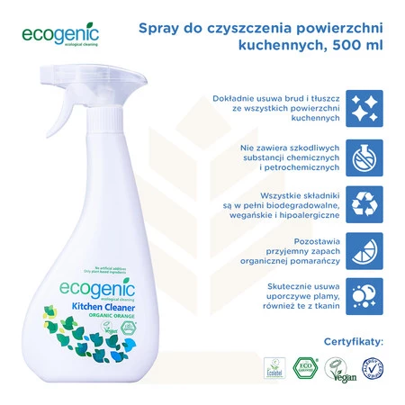Ecogenic Płyn do czyszczenia kuchni Eko 500 ml