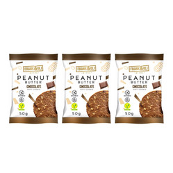 Zestaw: 3x Ciastko z pastą orzechową i czekoladą bezglutenowe 50 g
