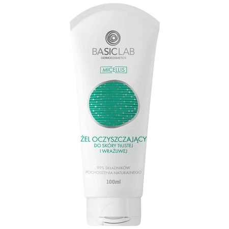 BasicLab Dermocosmetics Micellis żel oczyszczajacy do skóry tłustej i wrażliwej 100 ml