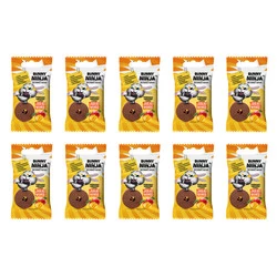 Zestaw 10x Bunny Ninja - Przekąska owocowa o smaku jabłko-mango 15g