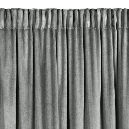 ZASŁONA GOTOWA CARLI NA TAŚMIE 140 X 270 CM SREBRNY