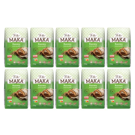 Zestaw 10x ToTa! Mąka żytnia razowa typ 2000 - 1 kg