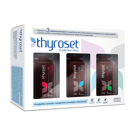 Norsa Pharma Thyroset zestaw 3x 45 kaps.