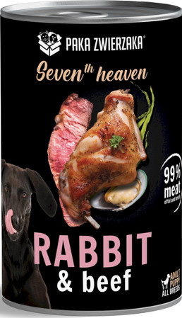 PAKA ZWIERZAKA Seventh Heaven Królik Wołowina 400g