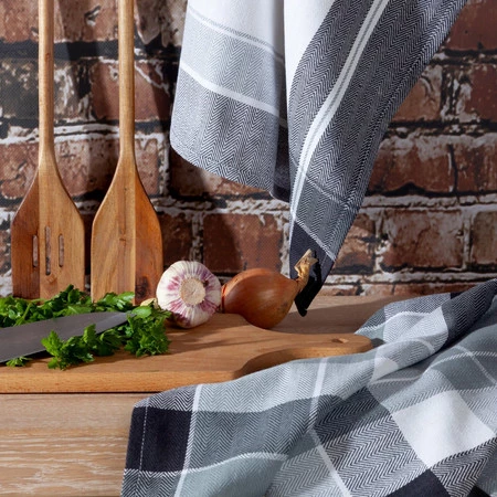 Komplet Ręczników Kuchennych Mona, 50 x 70 cm, Czarny