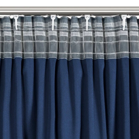 ZASŁONA GOTOWA CARLI NA TAŚMIE 140 X 250 CM GRANATOWY